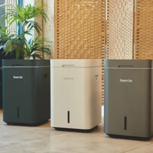 Električni kompostnik Reencle Gravity v zeleni barvi - kompost iz kuhinjskih odpadkov v domu